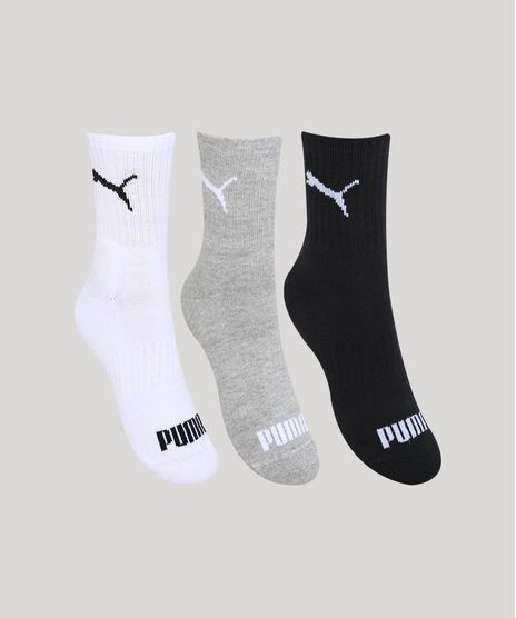Kit-de-3-Meias-Femininas-Cano-Medio-Puma-Multicor-9970376-Multicor_1
