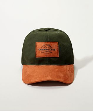 Bone-Masculino-Aba-Curva--Camping-Club--com-Suede-Verde-Militar-9971760-Verde_Militar_1