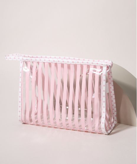 Necessaire-Feminina-Transparente-Listrada-Rosa-Claro-9969422-Rosa_Claro_1