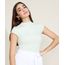 Blusa-Feminina-Canelada-com-Frufru-Manga-Curta-Gola-Alta-Verde-Claro-9943282-Verde_Claro_1_1
