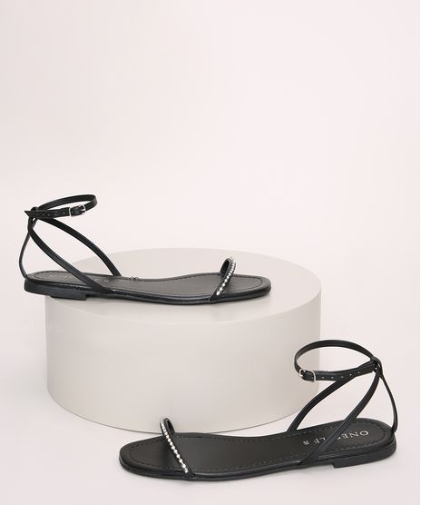 Rasteirinha-Feminina-Oneself-com-Strass-Preto-9970726-Preto_1