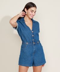 Macaquinho-Jeans-Feminino-com-Bolsos-Manga-Curta-Gola-Esporte-Azul-Medio-9964532-Azul_Medio_1