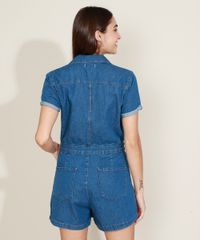 Macaquinho-Jeans-Feminino-com-Bolsos-Manga-Curta-Gola-Esporte-Azul-Medio-9964532-Azul_Medio_2