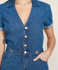 Macaquinho-Jeans-Feminino-com-Bolsos-Manga-Curta-Gola-Esporte-Azul-Medio-9964532-Azul_Medio_4