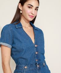 Macaquinho-Jeans-Feminino-com-Bolsos-Manga-Curta-Gola-Esporte-Azul-Medio-9964532-Azul_Medio_5