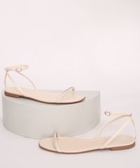 Rasteirinha-Feminina-Oneself-com-Strass-Bege-Claro-9970727-Bege_Claro_1