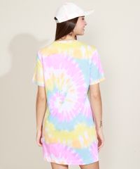 Vestido-Feminino--Dende--Estampado-Tie-Dye-Manga-Curta-Multicor-9970226-Multicor_4