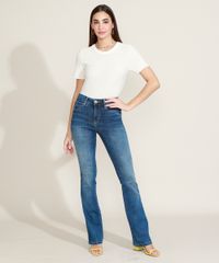 Blusa-Feminina-Canelada-com-Lastex-Manga-Curta-Decote-Redondo-Off-White-9960742-Off_White_3