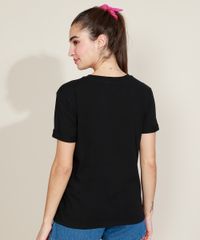 Blusa-Feminina-O-Rei-Leao-Flocado-Manga-Curta-Decote-Redondo-Preta-9960768-Preto_4