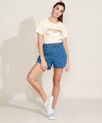 Blusa-Feminino--Offline--com-Foil-Metalizado-Manga-Curta-Decote-Redondo-Bege-Claro-9968001-Bege_Claro_5