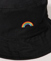 Chapeu-Bucket-Hat-Unissex-Pride-com-Bordado-de-Arco-Iris-Preto-9968779-Preto_2