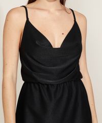 Vestido-Feminino-Curto-com-Brilho-Alca-Fina-Gola-Degage-Preta-9960971-Preto_6