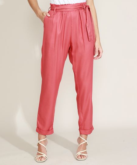 Calca-Feminina-Clochard-Cintura-Super-Alta-com-Faixa-para-Amarrar-e-Bolsos-Rosa-Escuro-9949334-Rosa_Escuro_1 Calca-Feminina-Clochard-Cintura-Super-Alta-com-Faixa-para-Amarrar-e-Bolsos-Rosa-Escuro-9949334-Rosa_Escuro_1