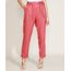 Calca-Feminina-Clochard-Cintura-Super-Alta-com-Faixa-para-Amarrar-e-Bolsos-Rosa-Escuro-9949334-Rosa_Escuro_1