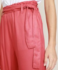 Calca-Feminina-Clochard-Cintura-Super-Alta-com-Faixa-para-Amarrar-e-Bolsos-Rosa-Escuro-9949334-Rosa_Escuro_4 Calca-Feminina-Clochard-Cintura-Super-Alta-com-Faixa-para-Amarrar-e-Bolsos-Rosa-Escuro-9949334-Rosa_Escuro_4