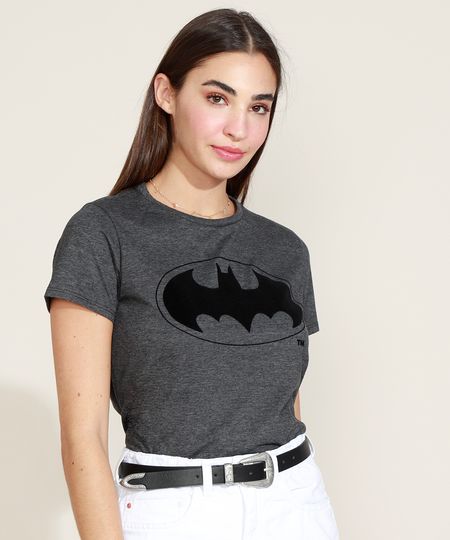 Blusa-Feminina-Batman-Manga-Curta-Decote-Redondo-Chumbo-9968013-Chumbo_1 Blusa-Feminina-Batman-Manga-Curta-Decote-Redondo-Chumbo-9968013-Chumbo_1