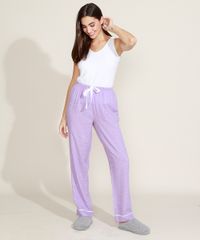 Calca-Feminina-Pijama-Estampada-de-Poa-Cintura-Media-com-Vies-e-Cordao-Lilas-9975181-Lilas_3
