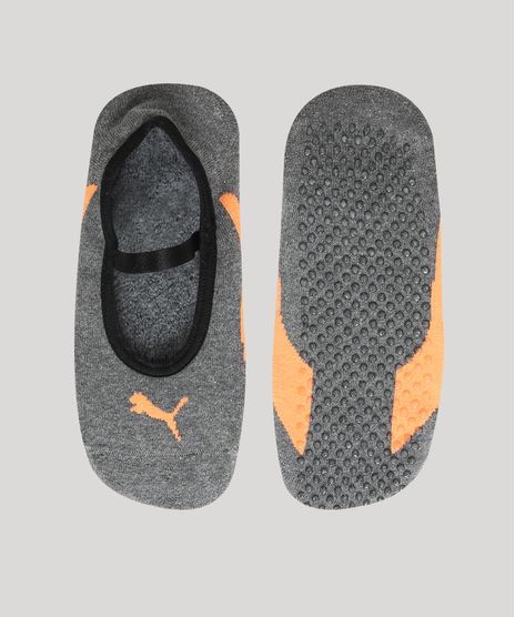 Meia-Sapatilha-Feminina-Puma-Atoalhada-Antiderrapante-Cinza-Mescla-Escuro-9968032-Cinza_Mescla_Escuro_1