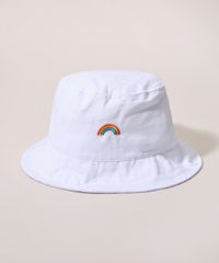 Chapeu-Bucket-Hat-Unissex-Pride-com-Bordado-de-Arco-Iris-Branco-9968779-Branco_1