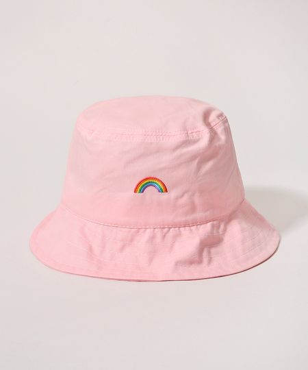 Chapeu-Bucket-Hat-Unissex-Pride-com-Bordado-de-Arco-Iris-Rosa-9968779-Rosa_1