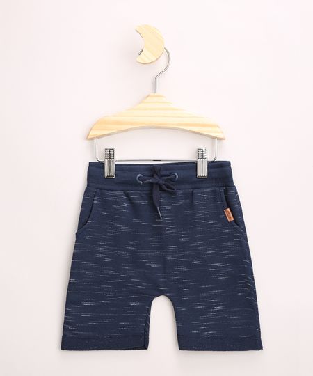 Bermuda-de-Moletom-Infantil-Basica-com-Cordao-e-Bolsos-Azul-Marinho-9967755-Azul_Marinho_1