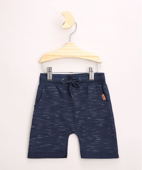 Bermuda-de-Moletom-Infantil-Basica-com-Cordao-e-Bolsos-Azul-Marinho-9967755-Azul_Marinho_1