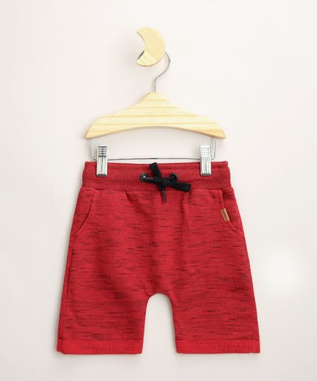 Bermuda-de-Moletom-Infantil-Basica-com-Cordao-e-Bolsos-Vermelha-9967755-Vermelho_1