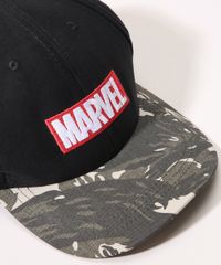 Bone-Masculino-Aba-Curva-Marvel-com-Estampa-Camuflada-Preto-9966358-Preto_2