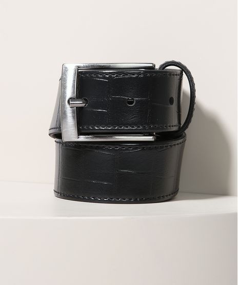 Cinto-Masculino-Texturizado-Croco-Preto-9961904-Preto_1