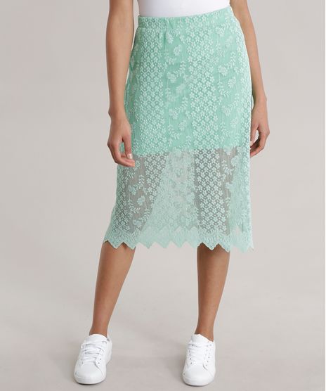 Saia-Midi-em-Renda-Plissada-Verde-Claro-8715608-Verde_Claro_1