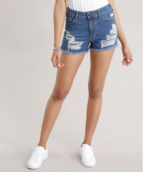 Short-Jeans-Vintage-Destroyed-com-Tela-Azul-Medio-8743680-Azul_Medio_1