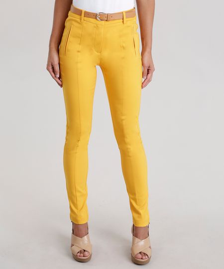 Calca-Skinny-com-Cinto-Amarelo-Escuro-8650523-Amarelo_Escuro_1
