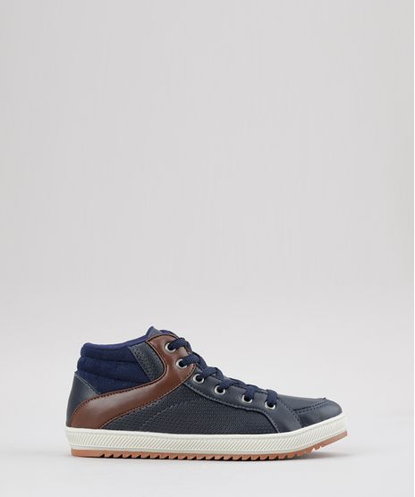 Tenis-Cano-Alto-com-Recorte-Azul-Marinho-8444931-Azul_Marinho_1