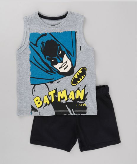 Conjunto-de-Regata-Cinza-Mescla---Bermuda-Batman-Preta-8702538-Preto_1