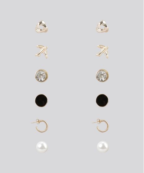 Kit-de-6-Brincos-Dourado-8688872-Dourado_1