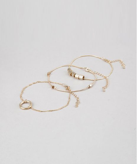 Kit-de-3-Pulseiras-com-Pingente-Dourado-8688858-Dourado_1