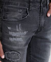 Calca-Jeans-Slim-Destroyed-Preta-8614409-Preto_4