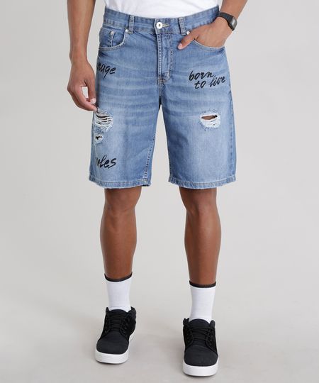 Bermuda-Jeans-Reta--Born-to-Live--Destroyed-Azul-Claro-8678314-Azul_Claro_1 Bermuda-Jeans-Reta--Born-to-Live--Destroyed-Azul-Claro-8678314-Azul_Claro_1