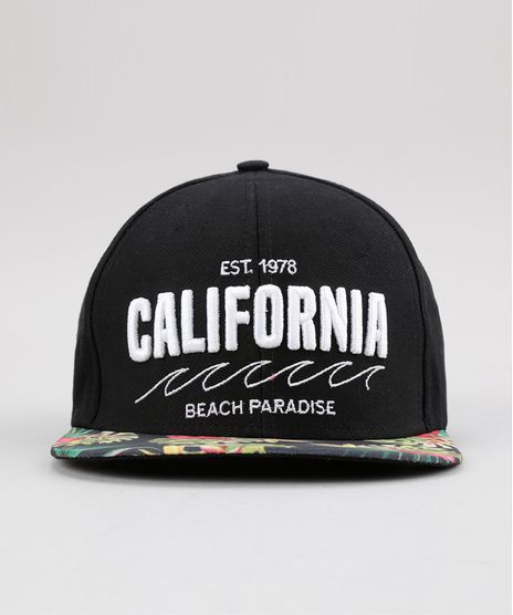 Bone--California--com-Estampa-Floral-Preto-8684300-Preto_1