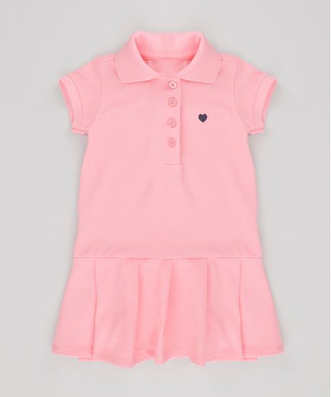 Vestido-Polo-em-Piquet-com-Pregas-Rosa-8704517-Rosa_1