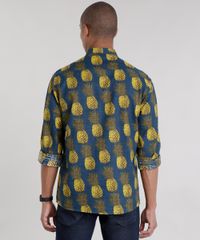 Camisa-Estampada-de-Abacaxis-Azul-Marinho-8711025-Azul_Marinho_2