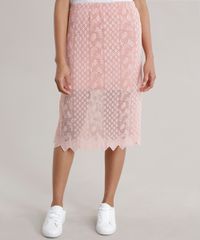 Saia-Midi-em-Renda-Plissada-Rose-8715608-Rose_1