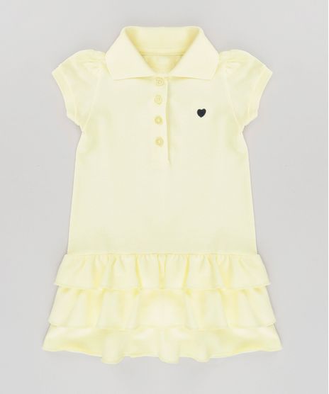 Vestido-Polo-em-Piquet-com-Babados-Amarelo-Claro-8683706-Amarelo_Claro_1