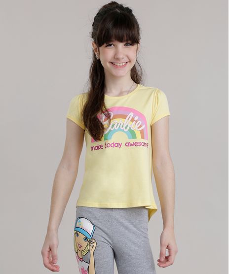 Blusa-Mullet-Barbie-com-Glitter-Amarela-8723370-Amarelo_1