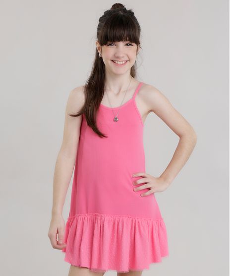 Vestido-Canelado-com-Tule-Rosa-8723498-Rosa_1