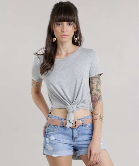 Blusa-Longa-com-Fendas-Cinza-Mescla-Claro-8773272-Cinza_Mescla_Claro_1