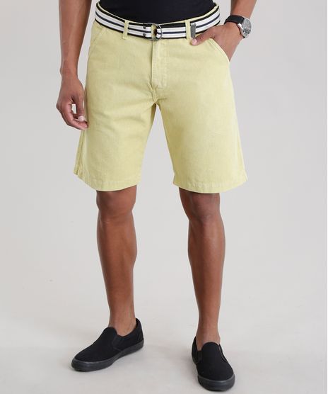 Bermuda-Reta-com-Cinto-Amarela-8725205-Amarelo_1