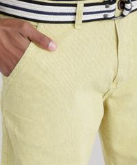 Bermuda-Reta-com-Cinto-Amarela-8725205-Amarelo_4