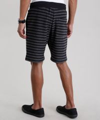Bermuda-Relaxed-em-Moletom-Listrada-Preta-8698578-Preto_2
