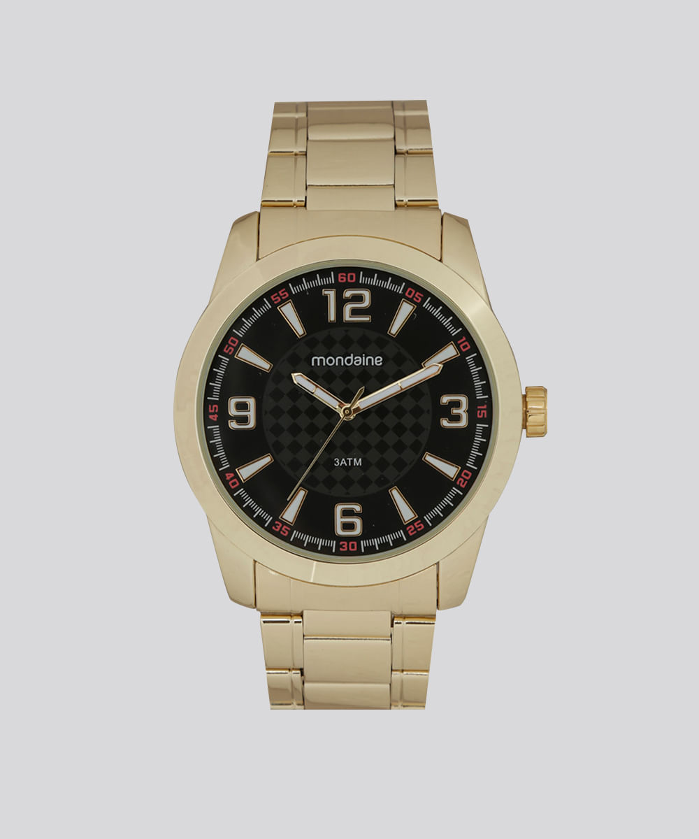 Relógio Analógico Mondaine Masculino - 99130GPMVDE3 Dourado